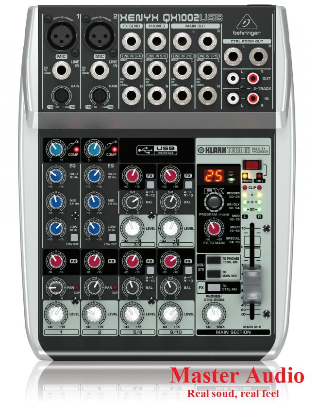 Bộ trộn âm thanh 10 kênh BEHRINGER QX1002USB