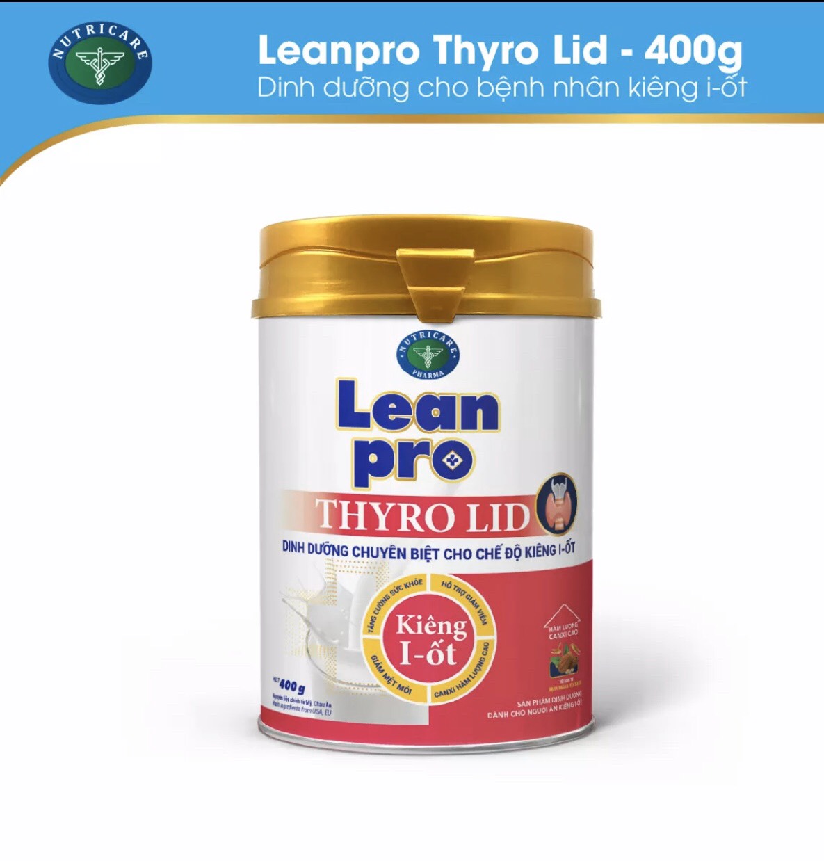 Sữa bột Lean Pro Thyro lid 900g