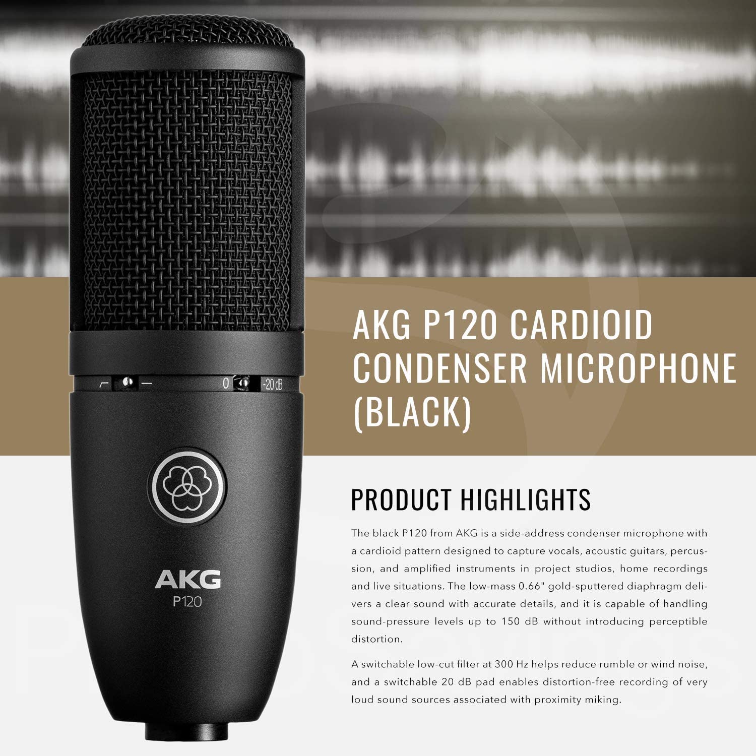 Micro Thu Âm Condenser AKG P120