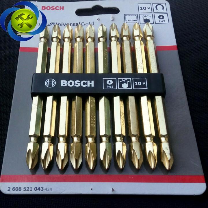 Bộ mũi vặn vít Bosch 2608521043 10 cây