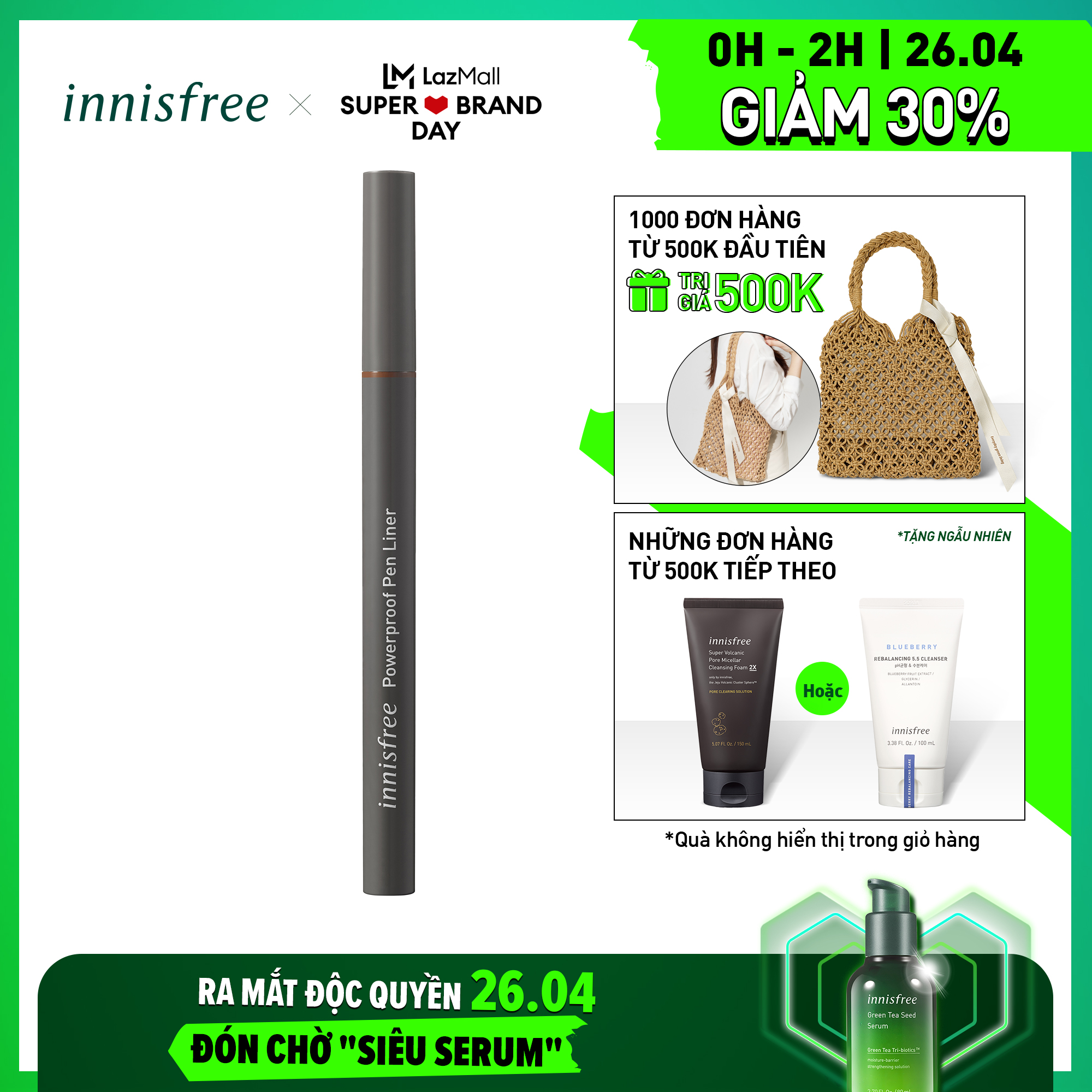 Chì kẻ mắt Innisfree Always New Auto Liner