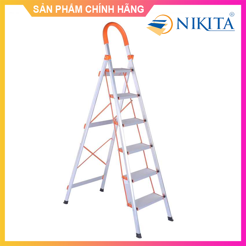 Thang Inox tay vịn 6 bậc Nikita NKT-IN06