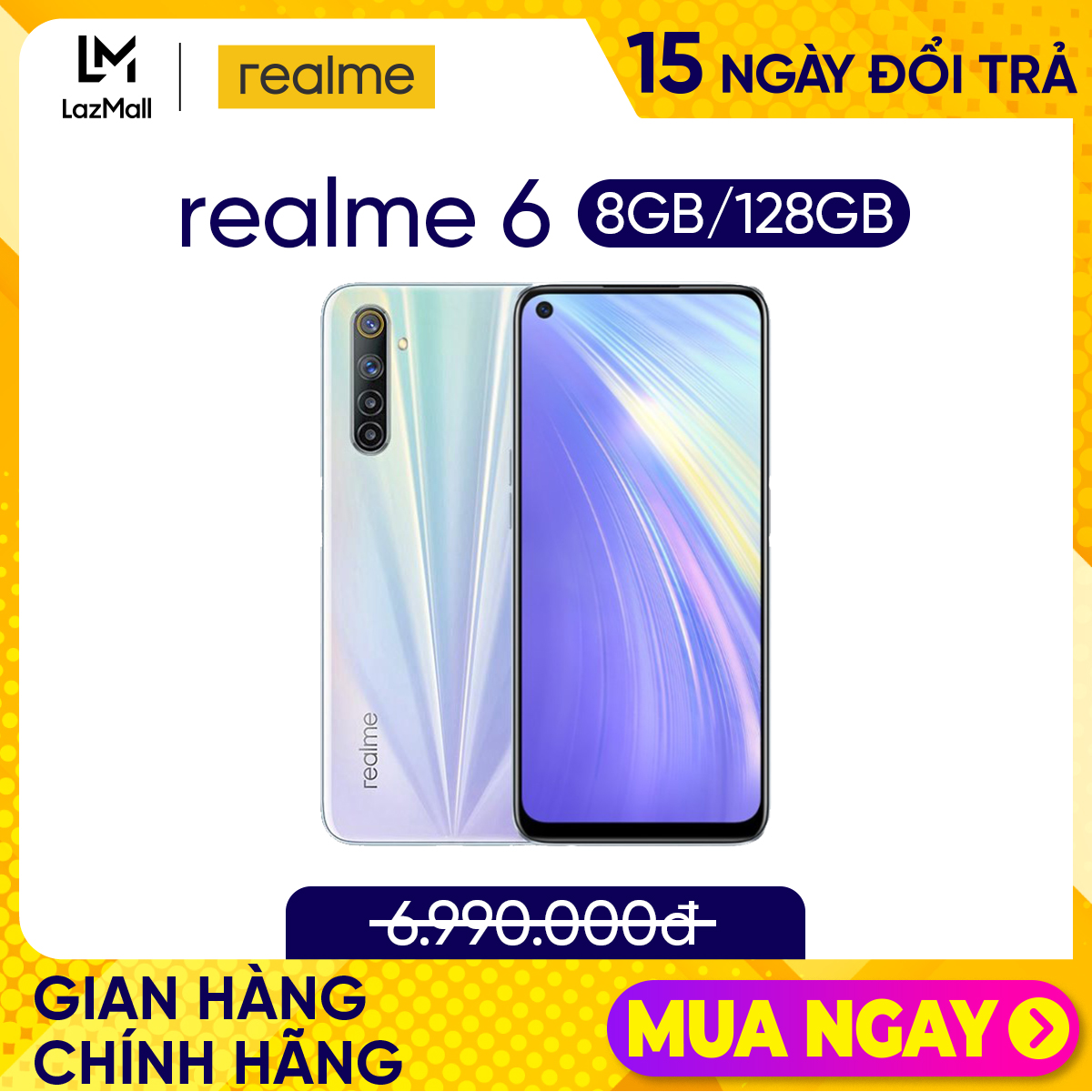Điện thoại Realme 6 - 8GB/128GB