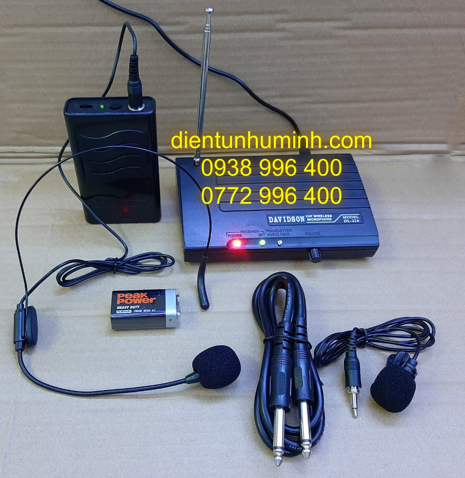 Micro không dây cài đầu Davidson V-224