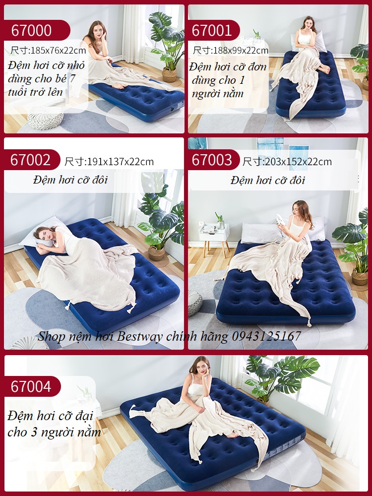NỆM HƠI BESTWAY 67003