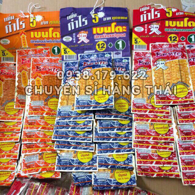 Snack mực bento Thái Lan 4 dây