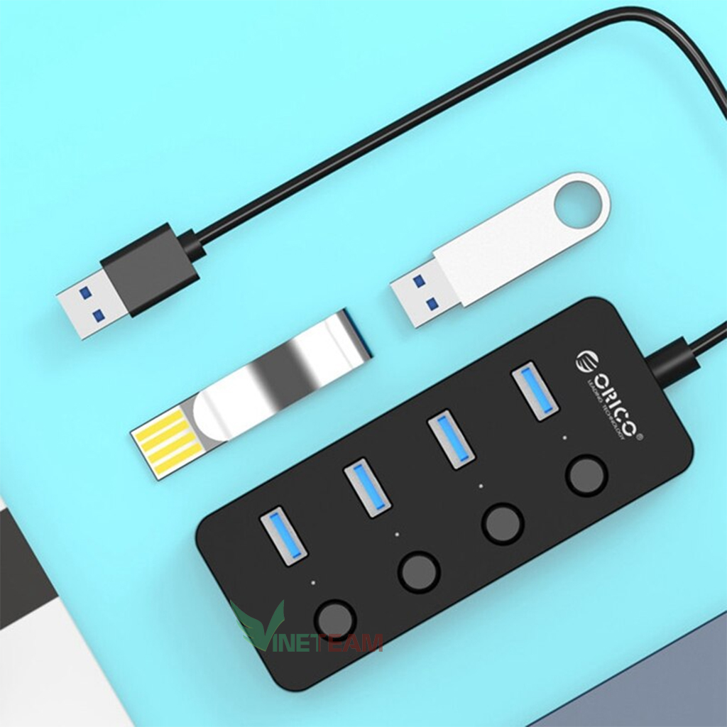 Bộ chia 4 Port USB 3.0 ORICO W9PH4-U3