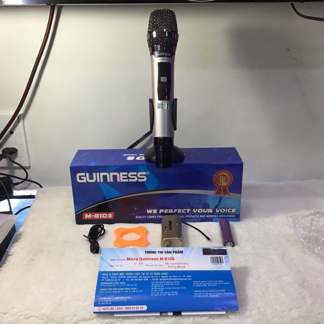 Bộ Micro Không Dây Đa Năng GUINNESS M-810G/810S