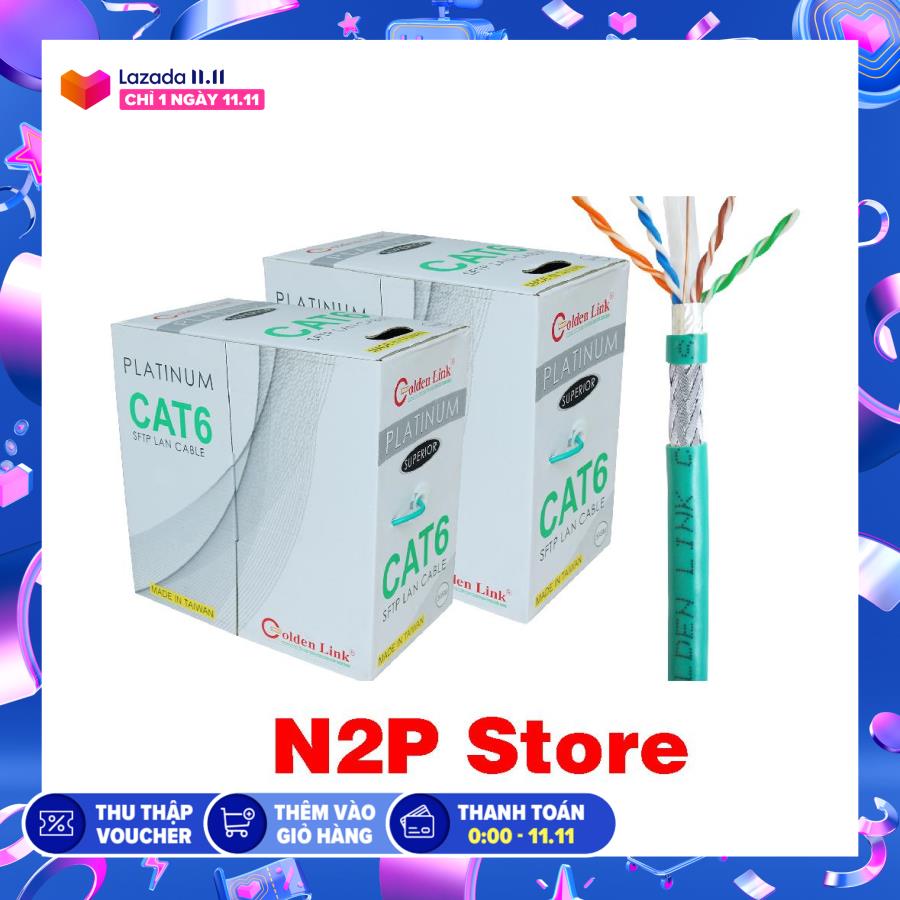 Cáp mạng Golden Link SFTP Cat 6e 305m