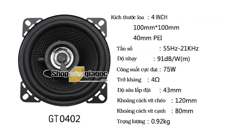 Loa cánh cửa ô tô JBL GT0603