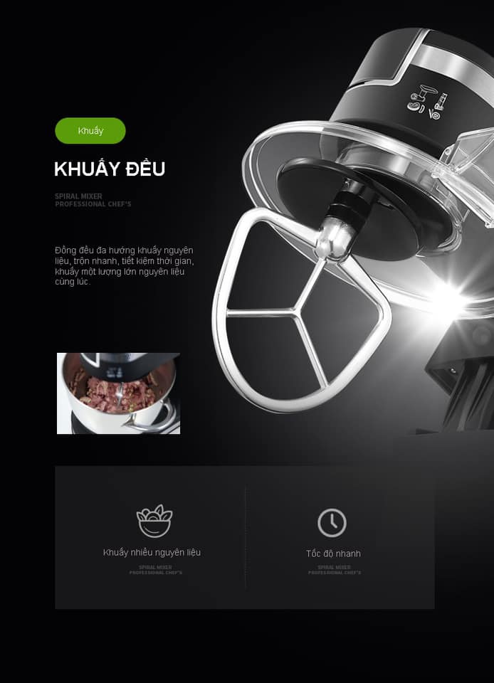 Máy nhào bột RANBEM 534E