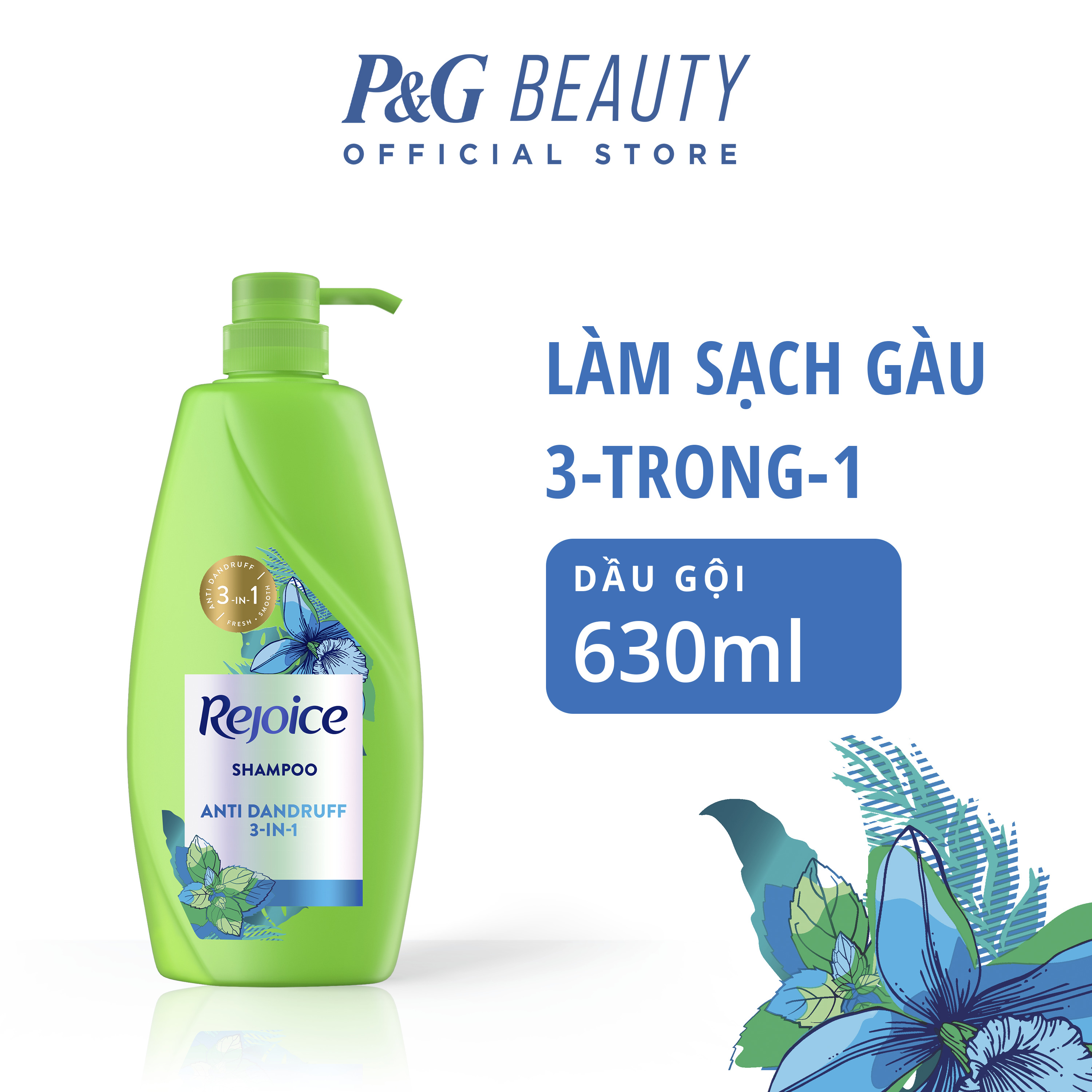 Dầu Gội Làm Sạch Gàu Rejoice 3 Trong 1