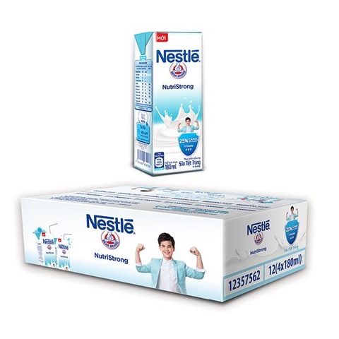 Sữa tiệt trùng Nestle 180ml lốc 4 hộp