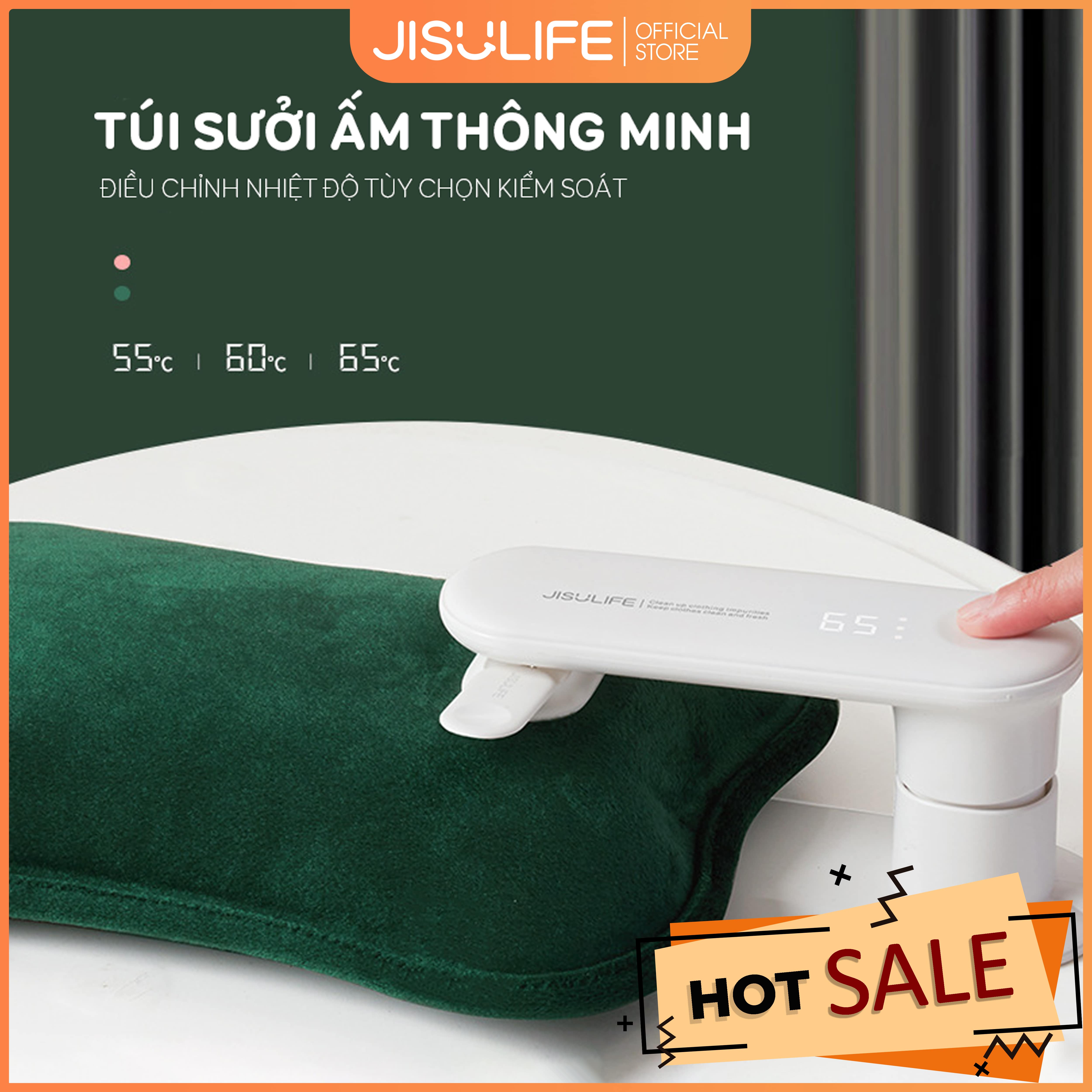 Túi sưởi ấm tay chân cao cấp Jisulife HW01-I