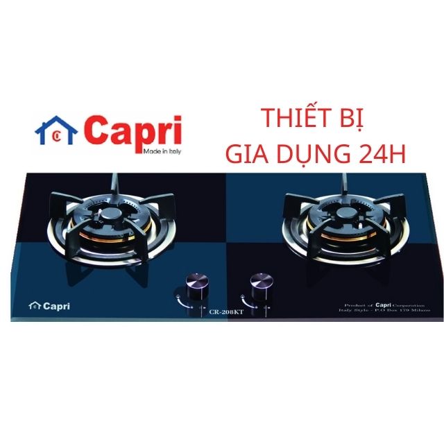 Bếp gas âm Capri CR-208KT đôi