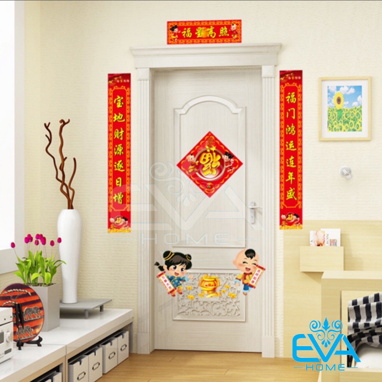 Decal Liễn Xuân