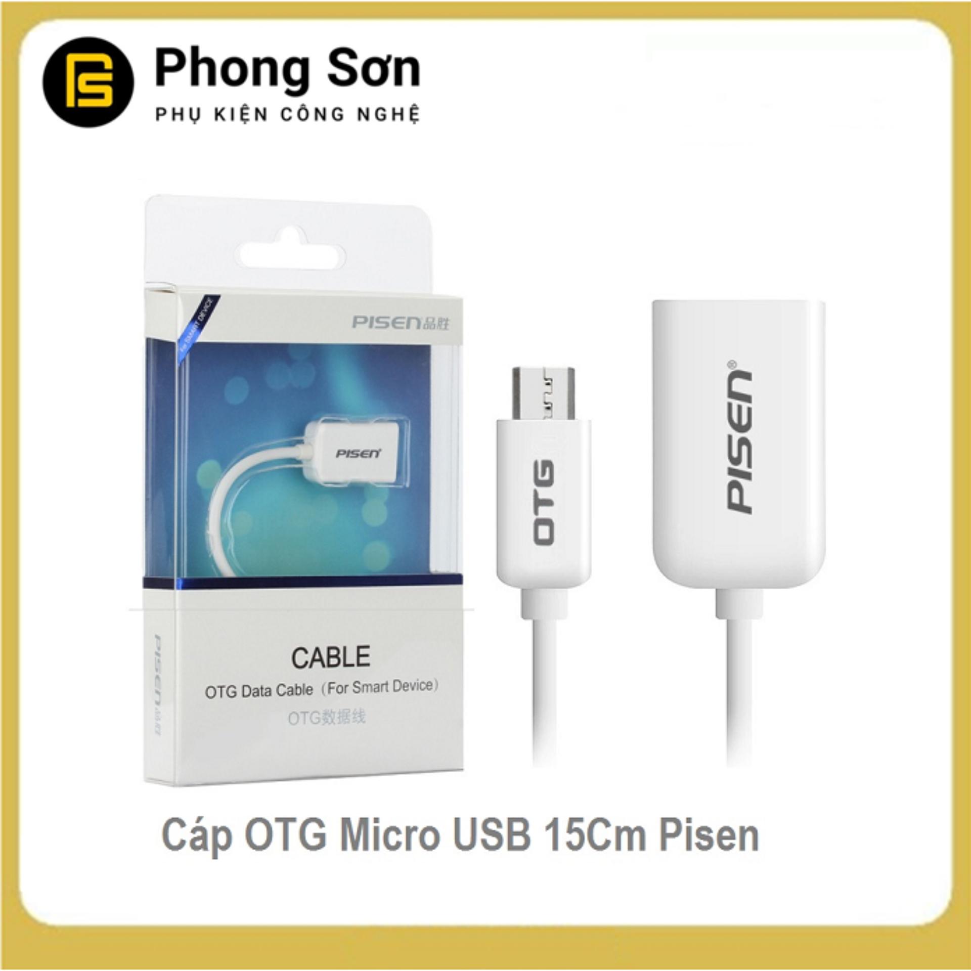 Cáp OTG Pisen chuyển đổi Micro USB ra USB