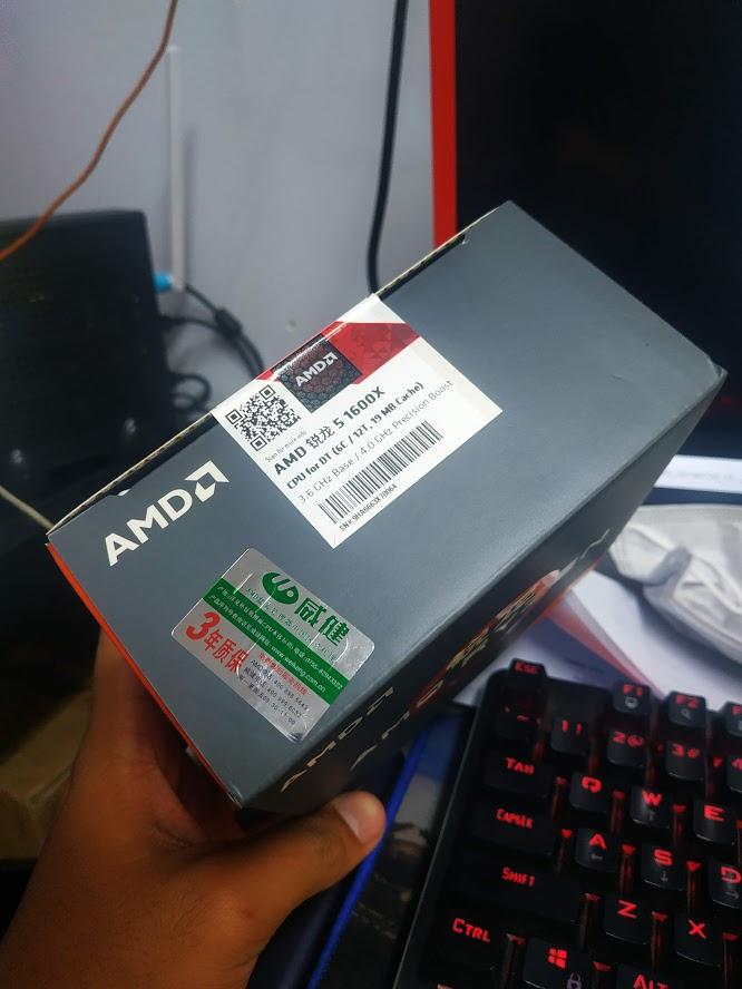 CPU AMD Ryzen 5 1600x 3.6 GHz