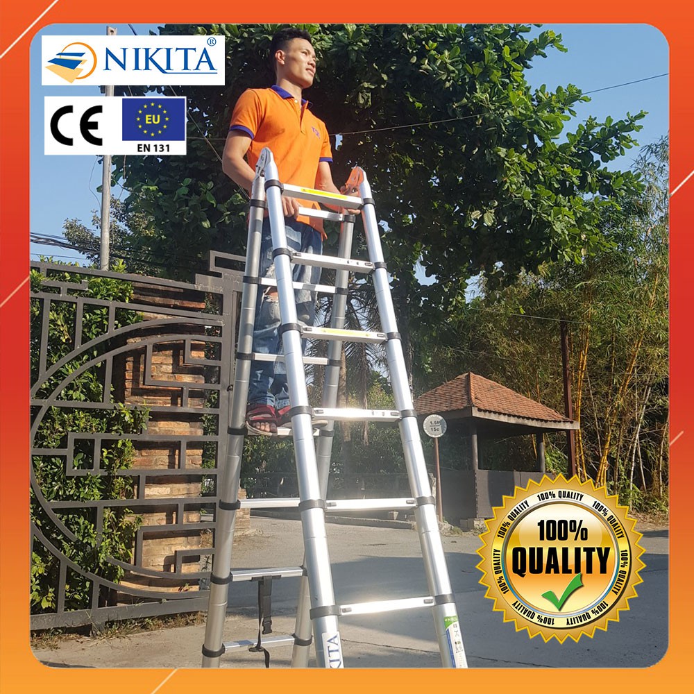 Thang nhôm rút đôi Nikita AI80
