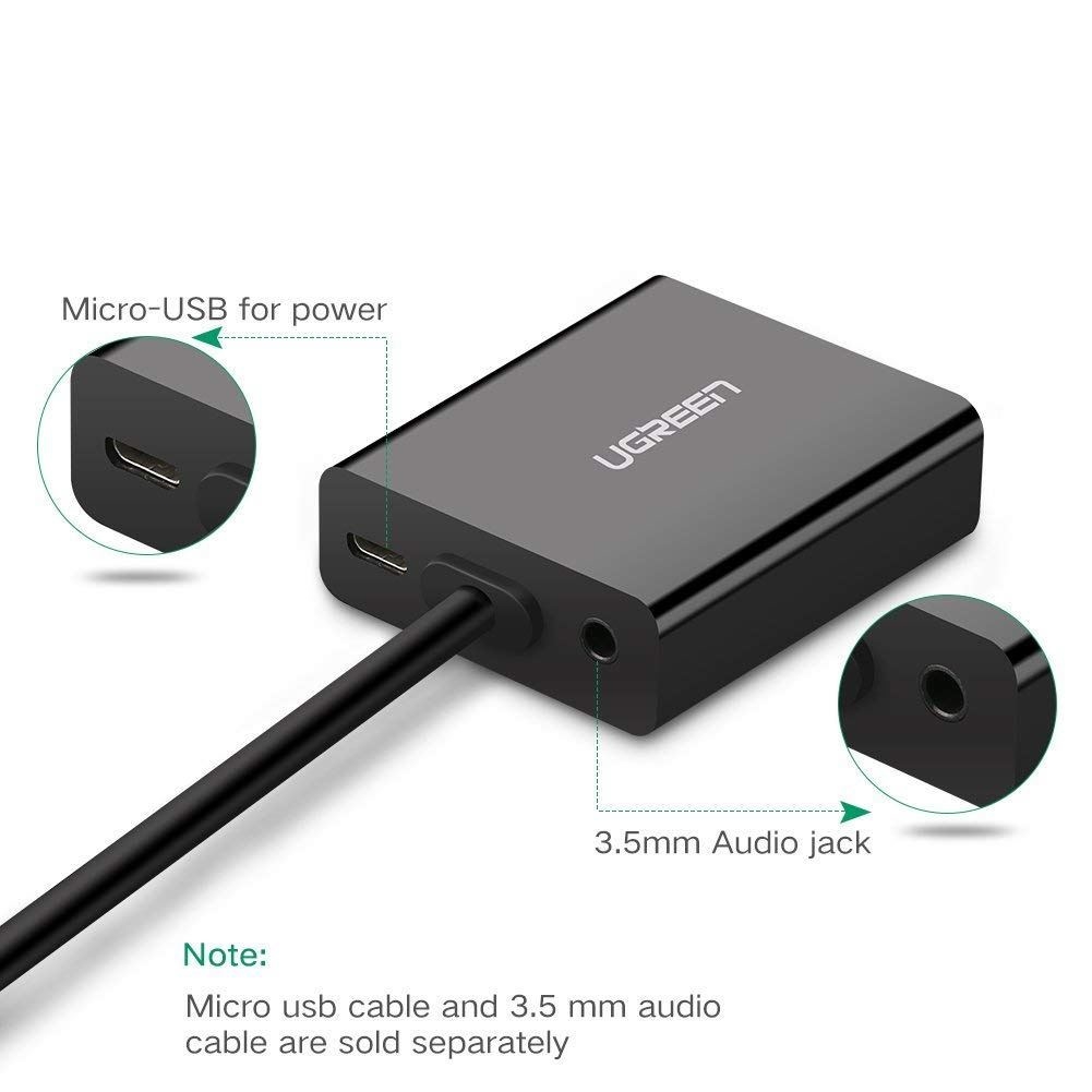 CÁP CHUYỂN MICRO HDMI RA VGA UGREEN 40269
