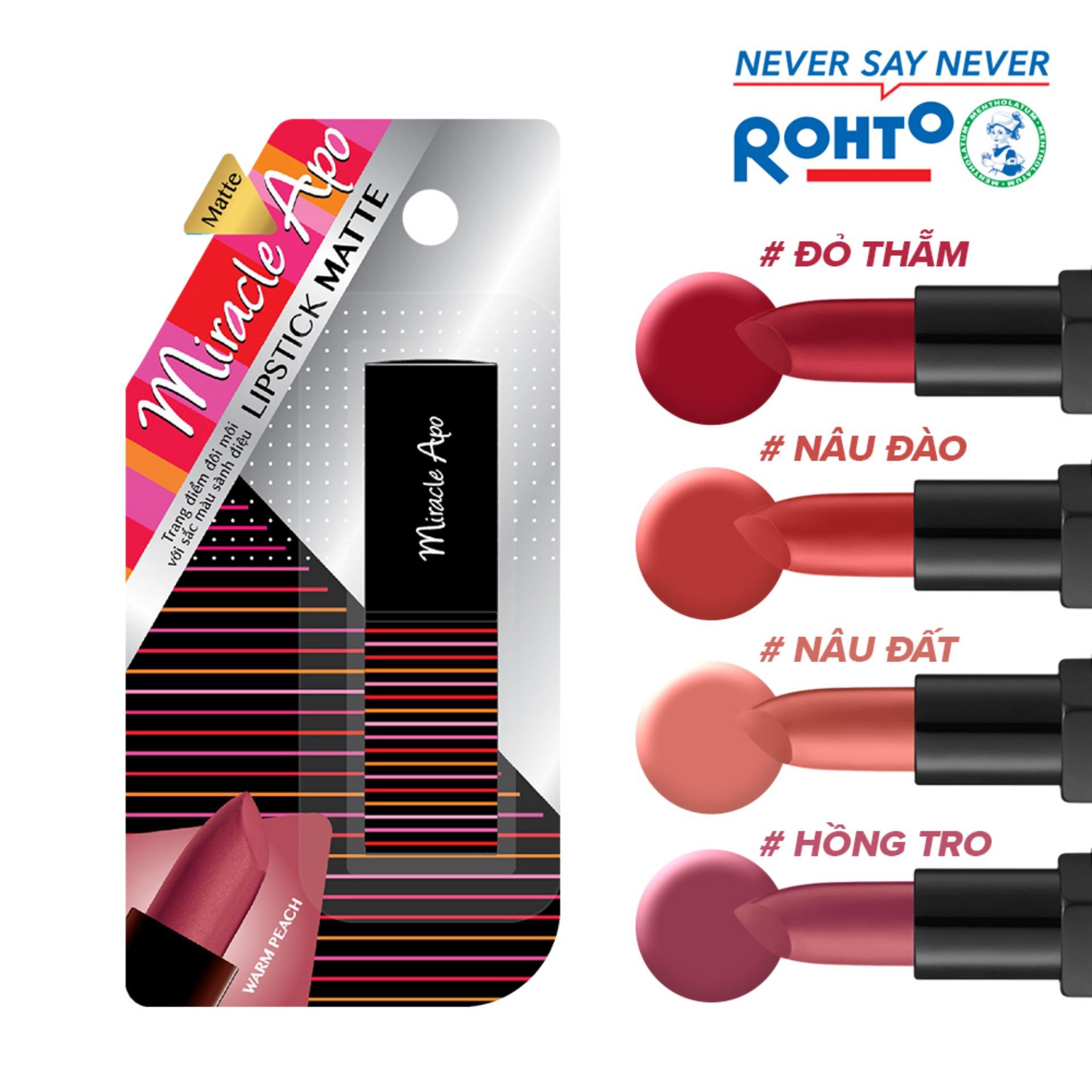 Son lì Miracle Apo Lipstick Matte màu nâu đất