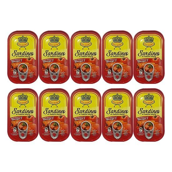 Cá trích sốt cà Sea Crown 125g Combo 10 hộp