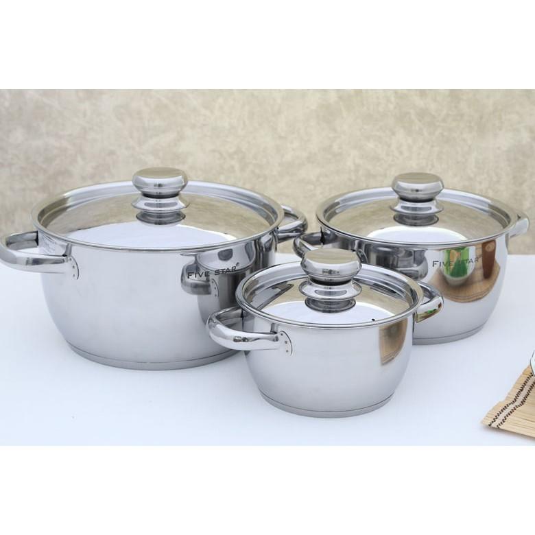 Bộ nồi inox Fivestar Cool 3 chiếc