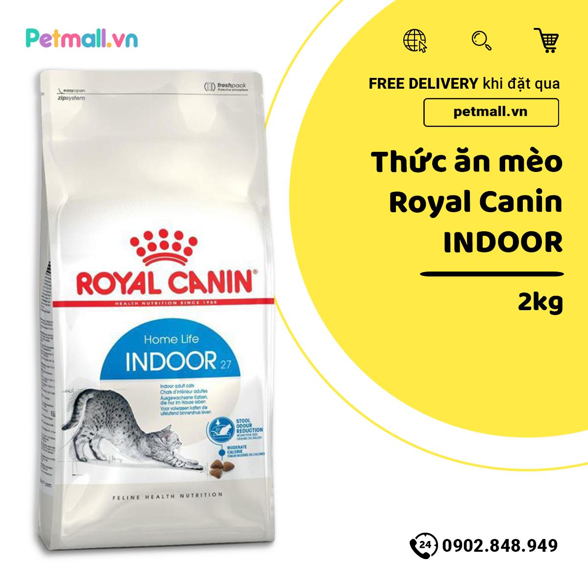 Thức ăn mèo Canin Indoor 2kg