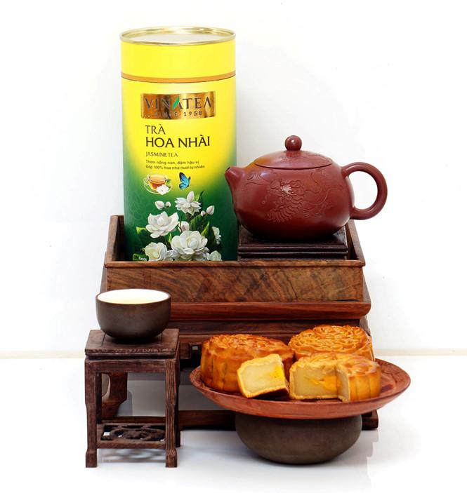 Trà Xanh Vinatea Hoa Nhài lon 100g