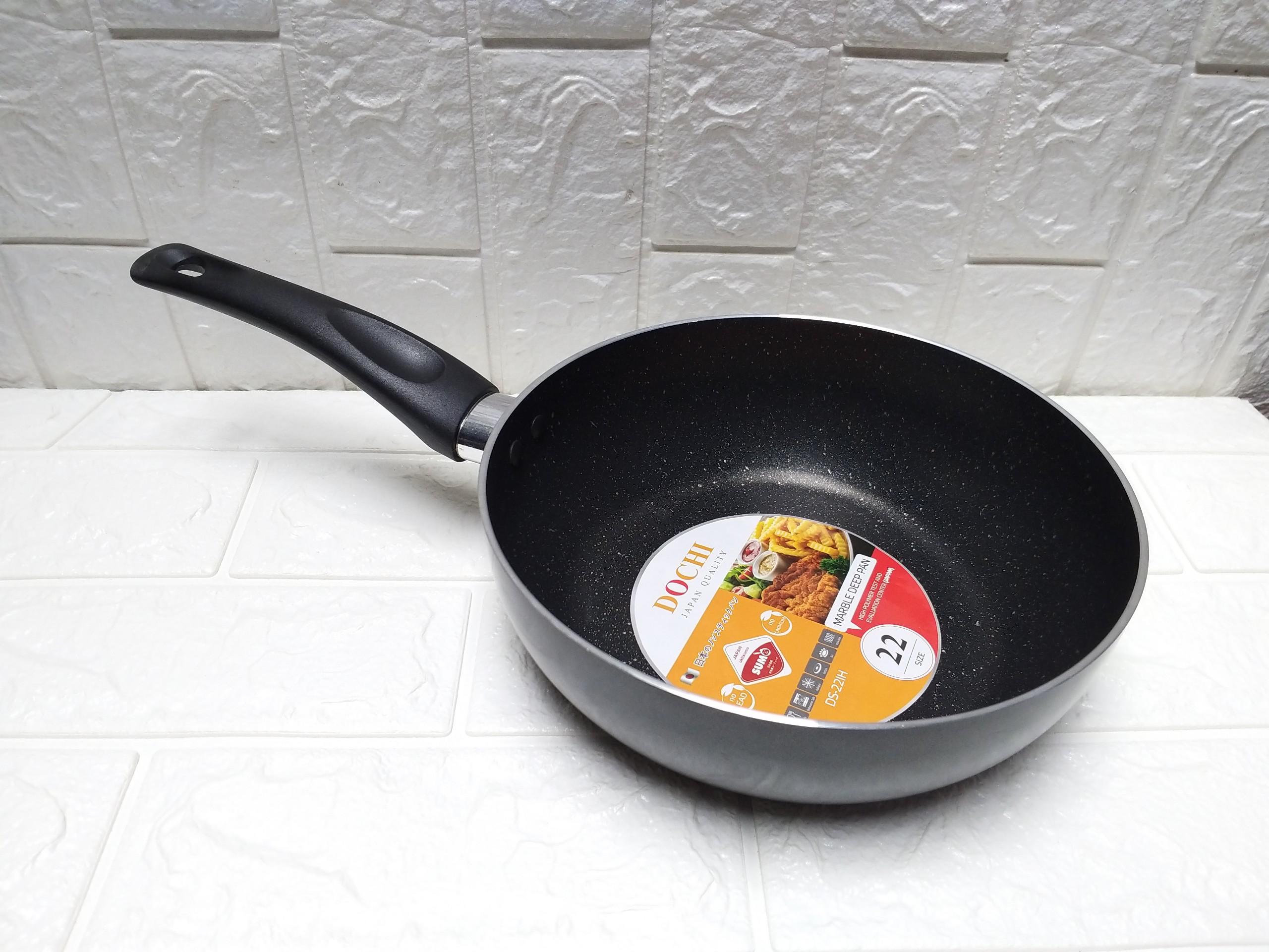 Chảo vân đá sâu lòng DOCHI Nhật Bản đáy từ 22cm