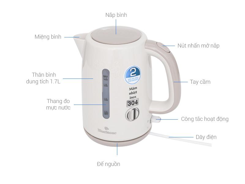 Ấm siêu tốc Bluestone KTB-3335 1.7L