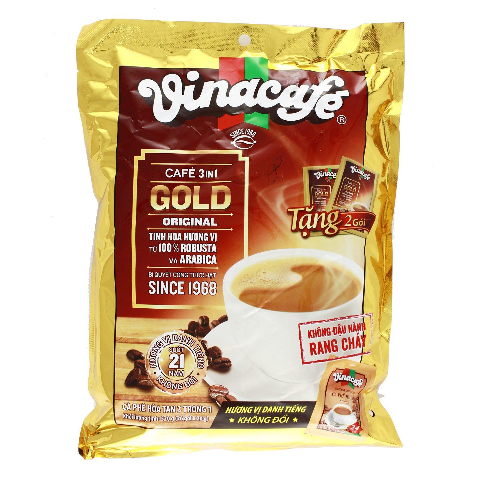 Cà Phê Vinacafe Gold 480g combo 4 gói