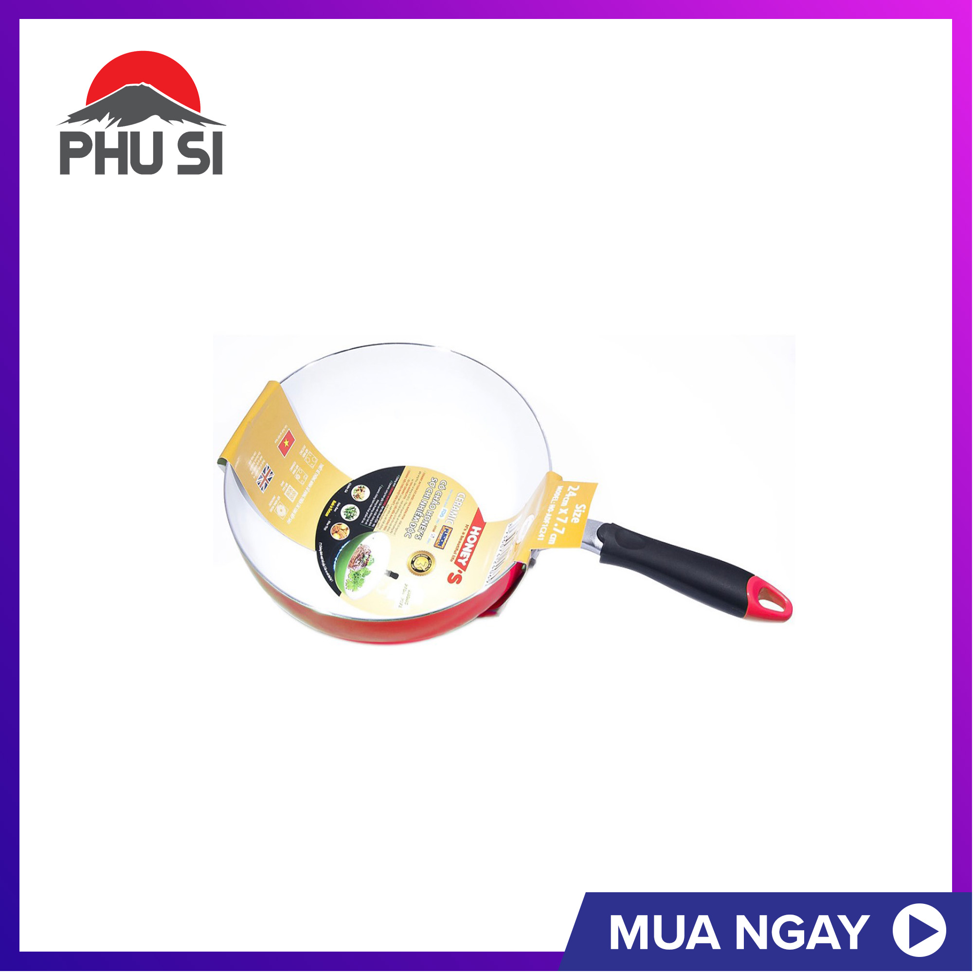 Chảo sâu ceramic Honey's HO-ADF1C261 26cm