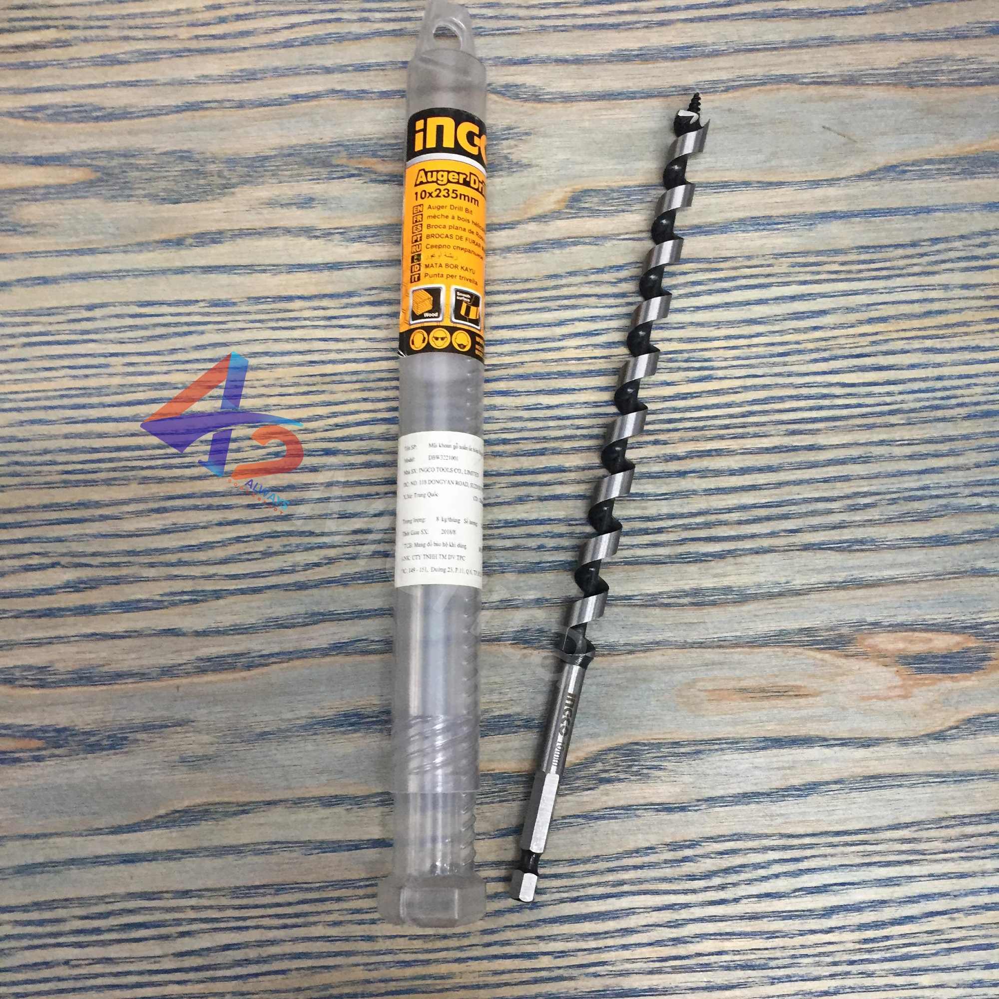 MŨI KHOAN GỖ XOẮN ỐC INGCO DBW3221001