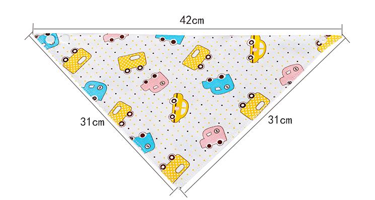 Khăn tam giác cotton 2 lớp- TKE 21