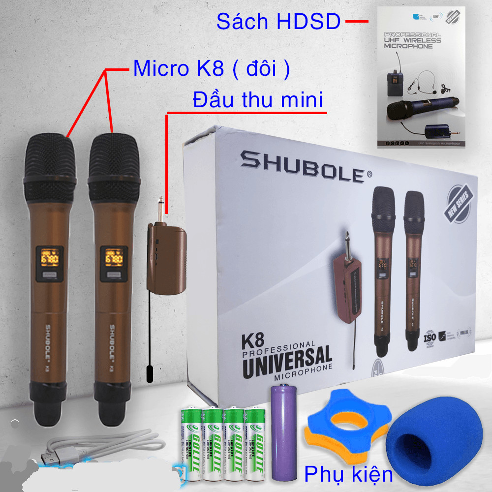 Micro Không Dây Shubole K8