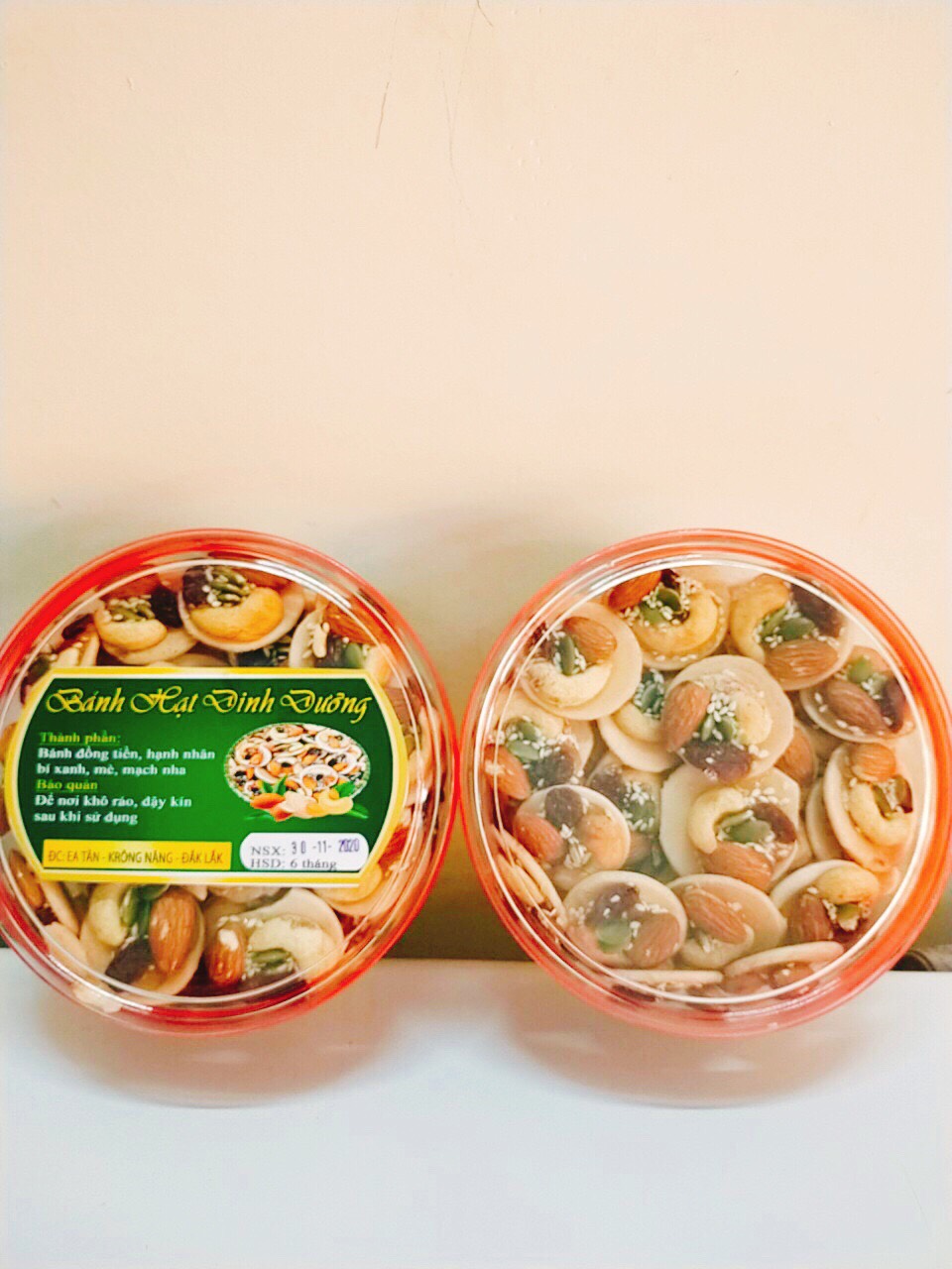 Bánh đồng tiền mix hạt 500g