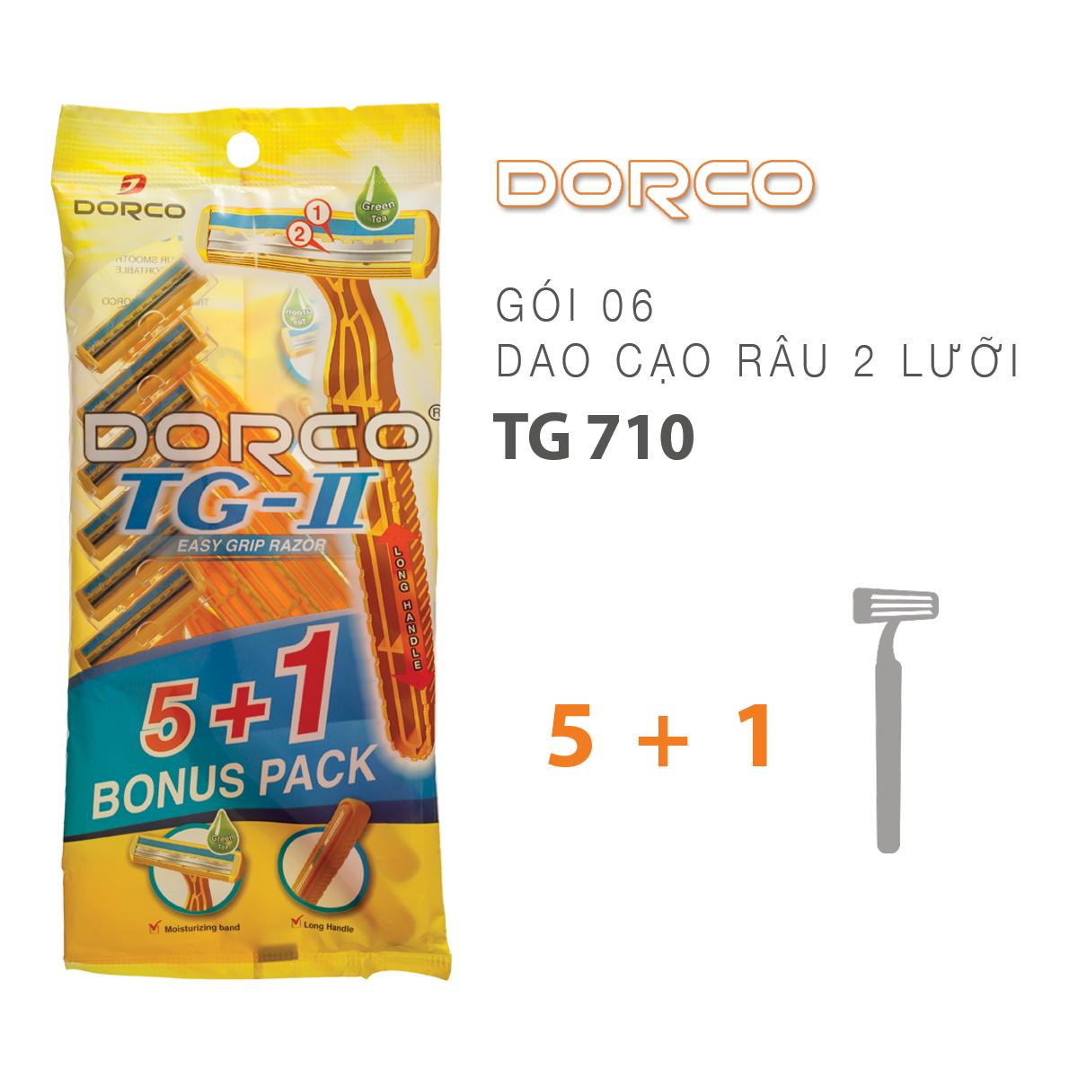Dao Cạo Râu 2 Lưỡi Dorco TG710