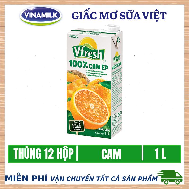 Nước Ép Vfresh Cam 1l thùng 12 hộp