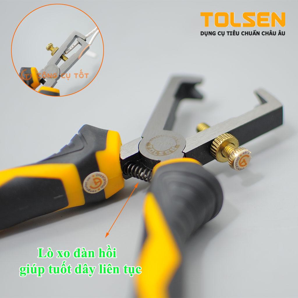 Kềm tuốt dây Tolsen 10028 16cm