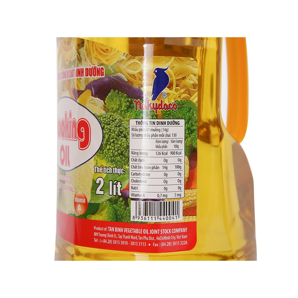 Dầu ăn Nakydaco 2l