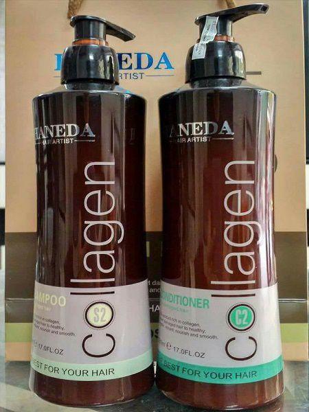 Dầu gội xả phục hồi Collagen Haneda - 785ml