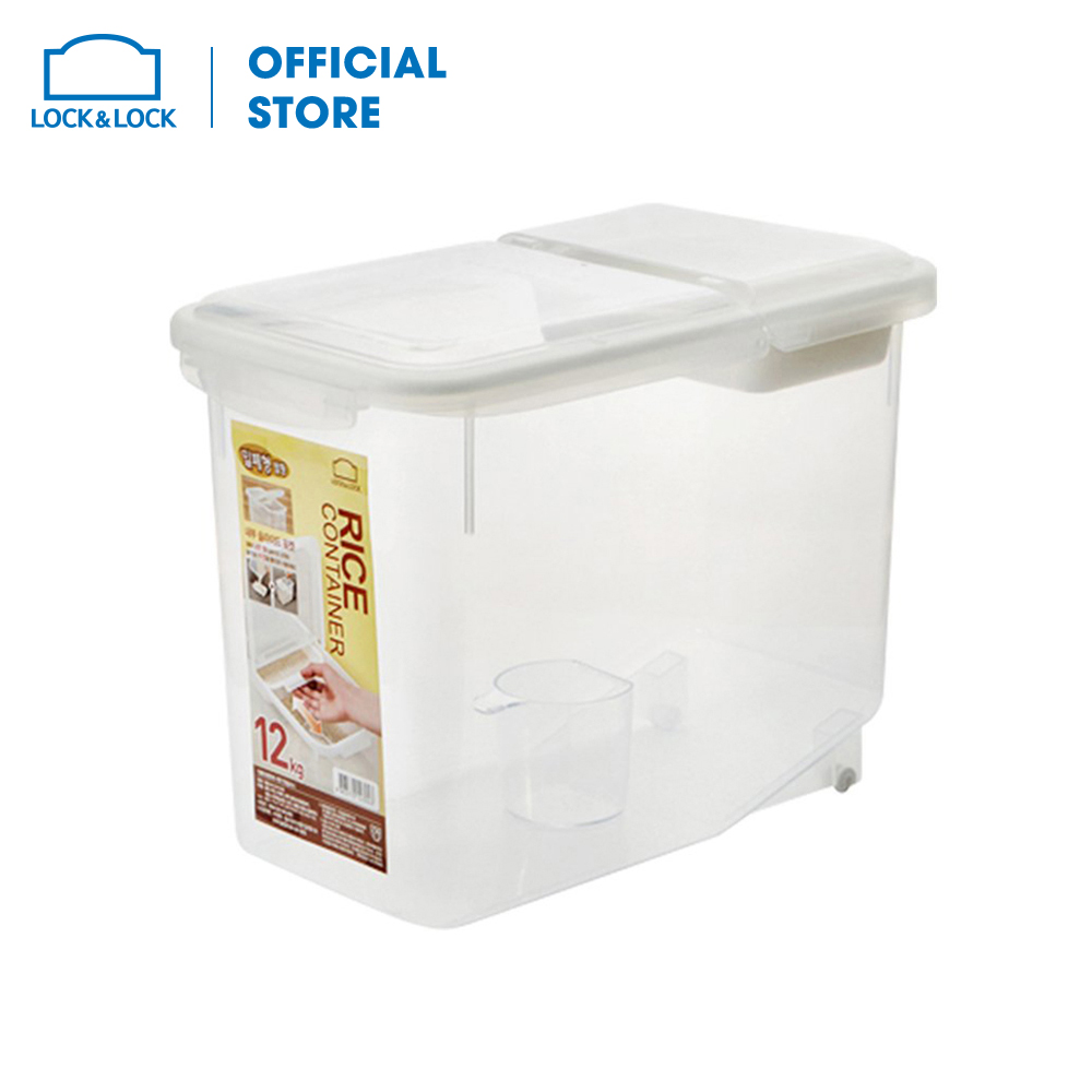 Hộp bảo quản gạo bằng nhựa Lock&Lock HPL550 12kg