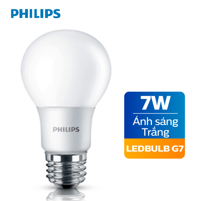 Bóng đèn LED Bulb Philips 7-60W E27 6500K 230V A60