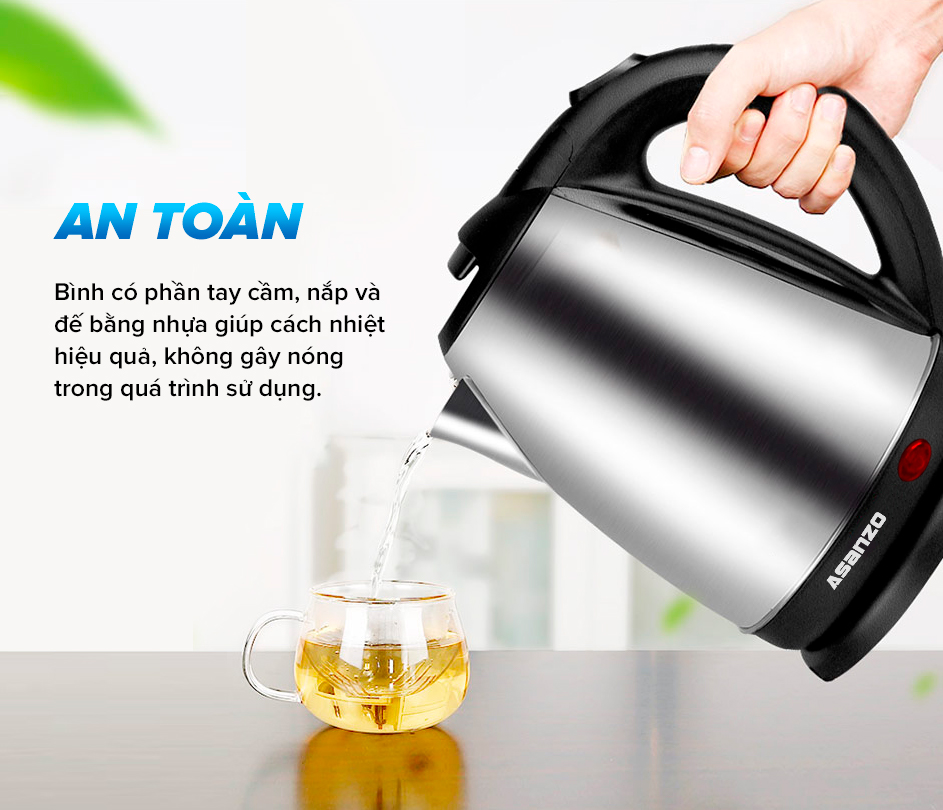 Ấm đun siêu tốc Asanzo SK-1800 1.8 lít