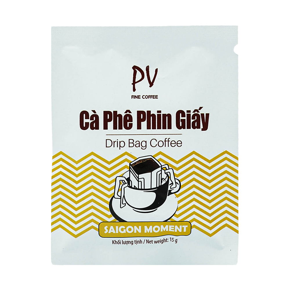 Cà Phê Phin Giấy PV Fine Coffee Saigon Moment