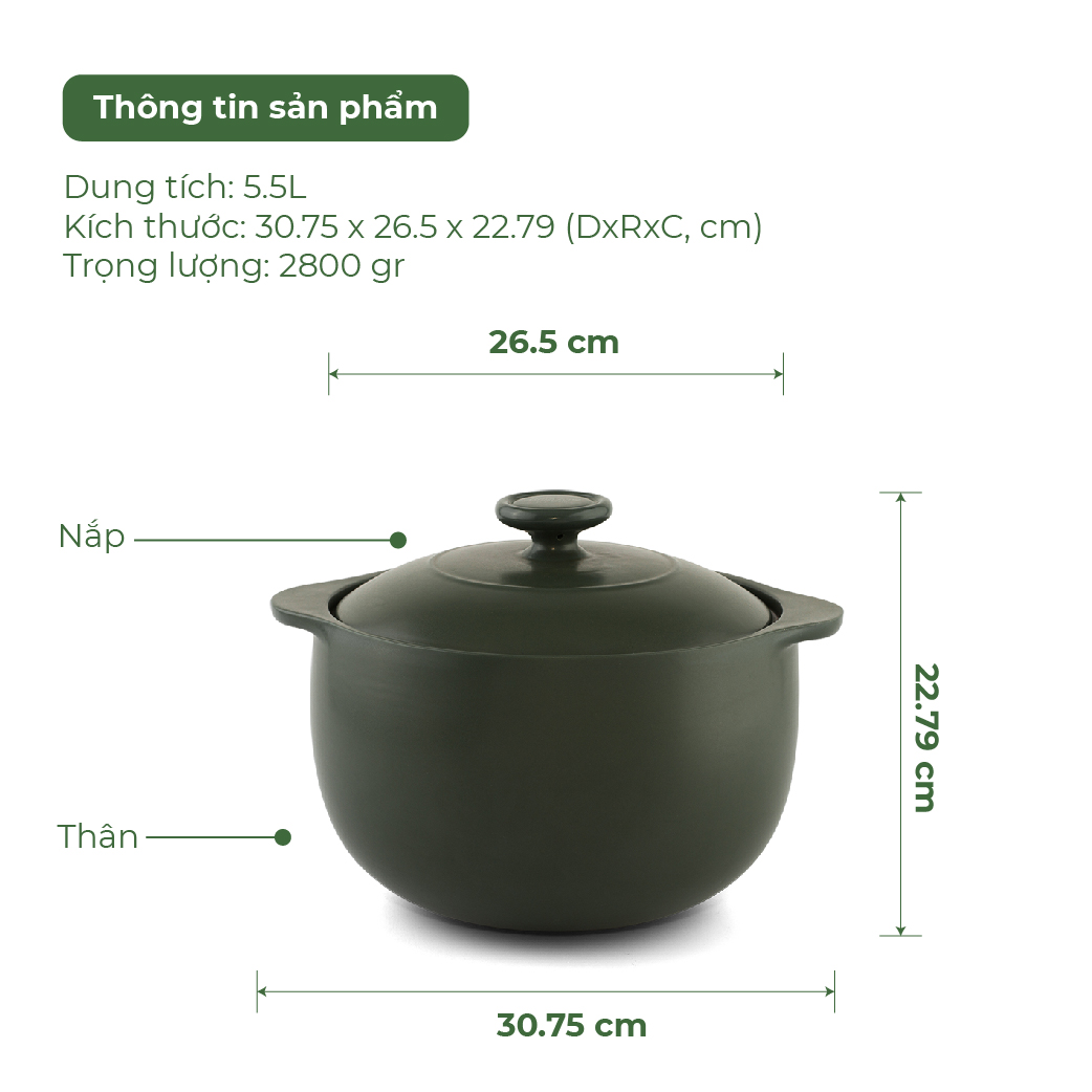 NỒI DƯỠNG SINH VESTA MINH LONG 5.5L