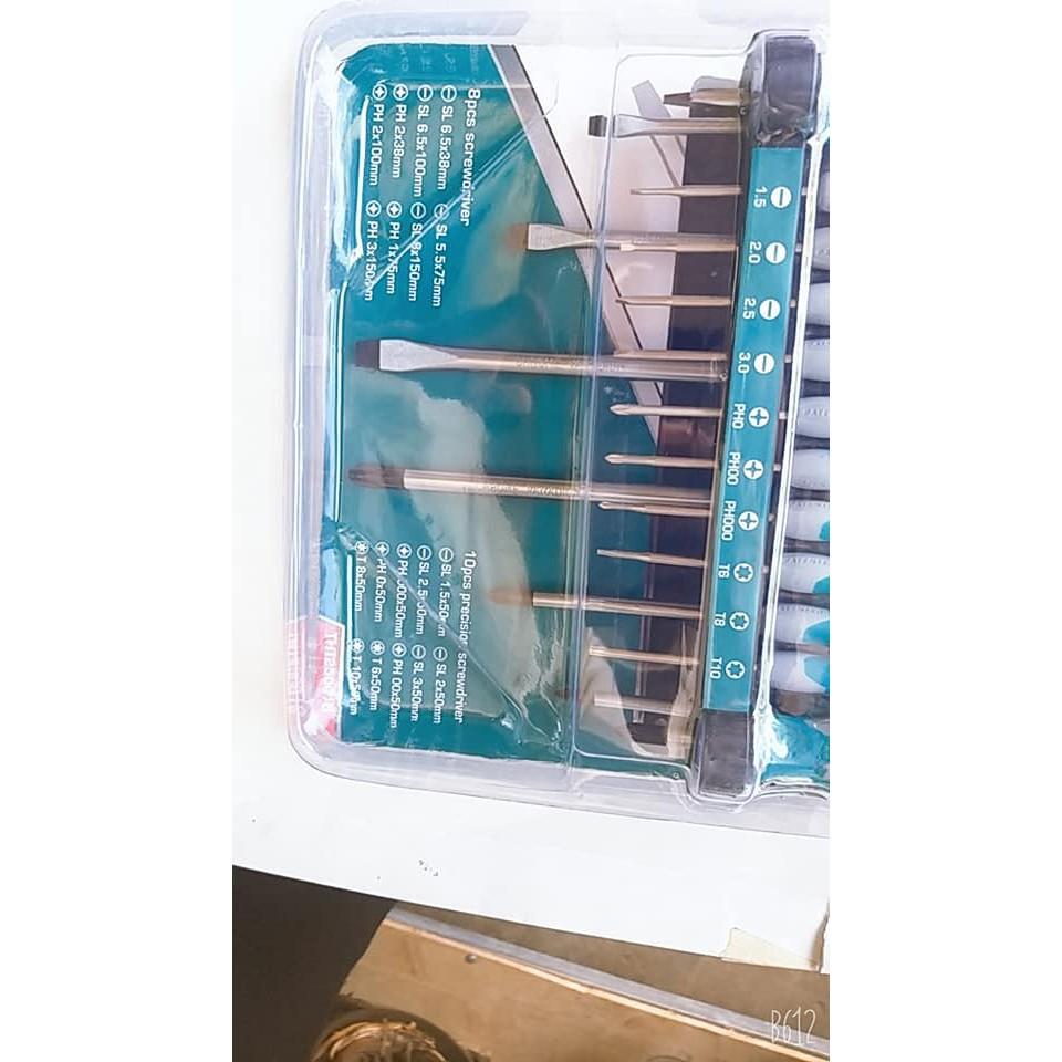 Bộ tuốc nơ vít Total THT250618