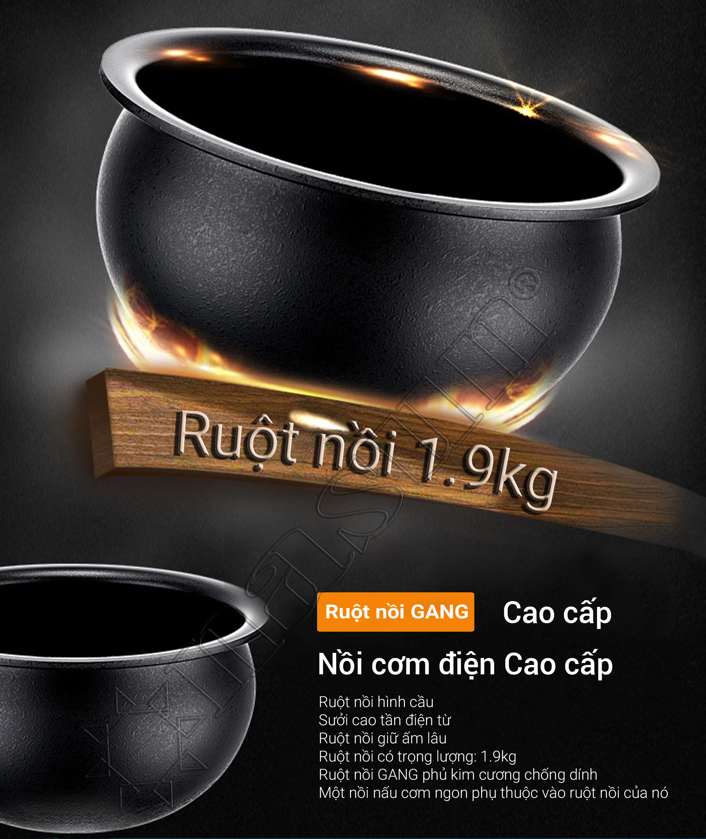 Nồi cơm điện NASUN NS-N503 2.2L