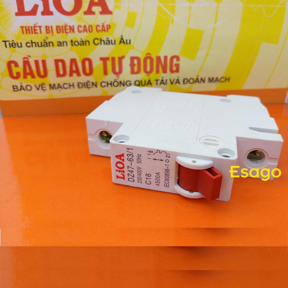 Cầu dao tự động 1 cực 16A LIOA MCB1016-4.5